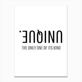 Anione The Only One Of Its Kind Canvas Print