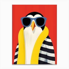 Little Penguin 1 Wearing Sunglasses Canvas Print