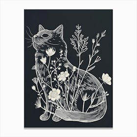 Ragdoll Cat Minimalist Illustration 1 Canvas Print