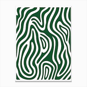 Line Art Inspired By The Green Stripe By Matisse 1 Canvas Print