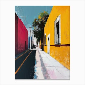 Street Scene, Mexico Canvas Print