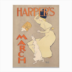 Harper's March, Edward Penfield Canvas Print