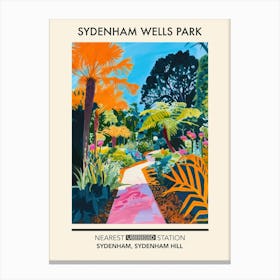 Sydenham Wells Park London Parks Garden 3 Canvas Print