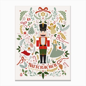 Nutcracker Christmas Canvas Print