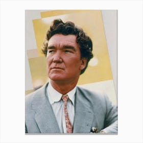 Albert Finney Retro Collage Movies Canvas Print