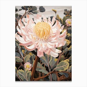 Everlasting Flower 1 Flower Painting Canvas Print