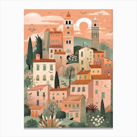 Montepulciano, Italy Illustration Canvas Print