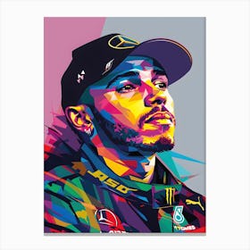 Lewis Hamilton 7 Canvas Print