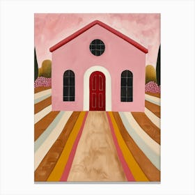 Pink House 12 Canvas Print