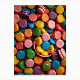 Colorful Macarons 2 Canvas Print