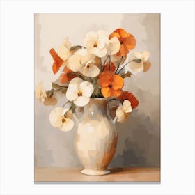 Pansy Flower Still Life Painting 2 Dreamy Canvas Print
