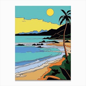 Minimal Design Style Of Seychelles 8 Canvas Print