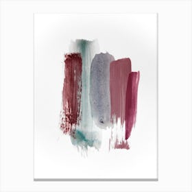 Abstract Aquarelle Earty Colors Of The Woods Canvas Print
