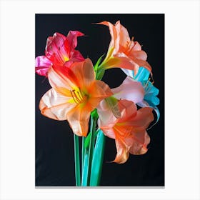 Bright Inflatable Flowers Amaryllis 2 Canvas Print