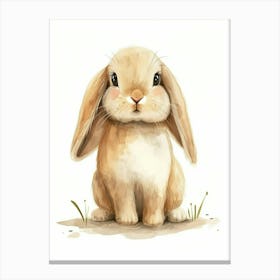 Britannia Petite Rabbit Kids Illustration 3 Canvas Print