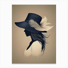 Silhouette Portrait (3) Canvas Print