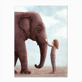 One Amazing Elephant Canvas Print