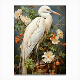 White Heron Canvas Print