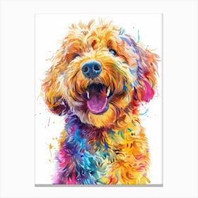 Colorful Dog Painting Canvas Print