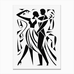 Line Art Inspired By The Dance By Matisse 4 Canvas Print