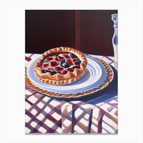 Crostata Bakery Product Acrylic Painting Tablescape Canvas Print