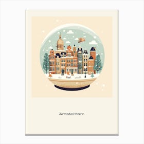 Amsterdam Netherlands 7 Snowglobe Poster Canvas Print