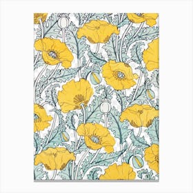 Yellow Poppies Canvas Print