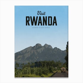 Visit Rwanda Canvas Print