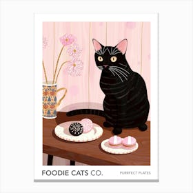 Foodie Cats Co Kitties And Macarons Canvas Print