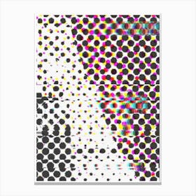 Small Polka Dot GlitchCanvas Print Canvas Print