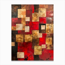 Red Squares 2 Canvas Print