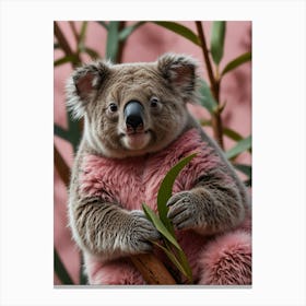 Pink Koala Canvas Print