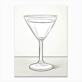 Martini Glass Canvas Print