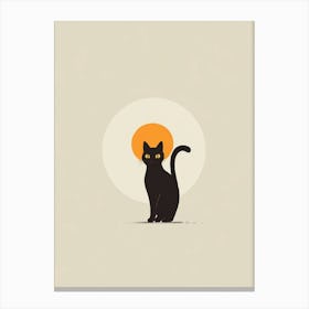 Black Cat 5 Canvas Print