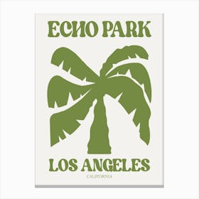 Los Angeles Palm Tree Canvas Print