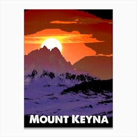 Mount Kenya, Mountain, Africa, Nature, Climbing, Wall Print Canvas Print
