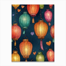 Chinese Lanterns 3 Canvas Print