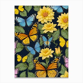 Butterfly Pattern Canvas Print