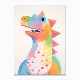 Colourful Dinosaur Cryolophosaurus 3 Canvas Print