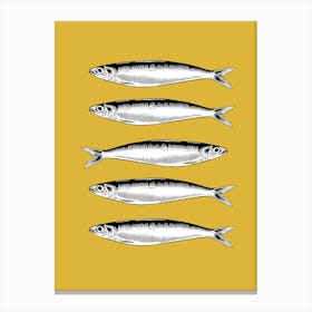 Sardines Kitchen Art Print 4 Leinwandbild