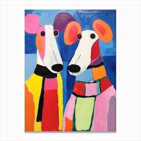 Colourful Kids Animal Art Rat 2 Canvas Print