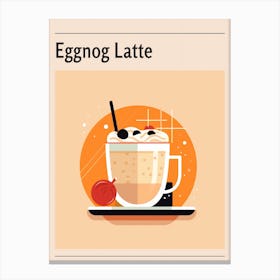 Eggnog Latte Midcentury Modern Poster Canvas Print