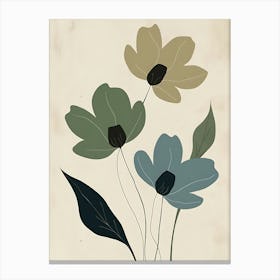 Three Flowers 25 Canvas Print