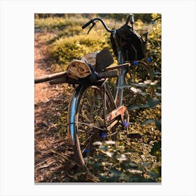 A Bike In The Late Afternoon Canvas Print