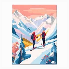 Are In Sweden, Ski Resort Illustration 0 Canvas Print
