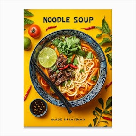 Noodle Soup Canvas Print