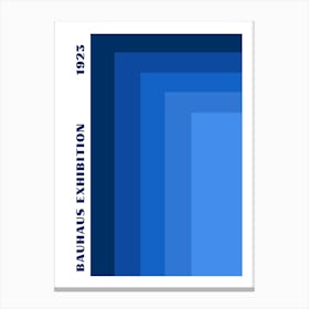 Bauhaus Blue Exhibition 3 Canvas Print