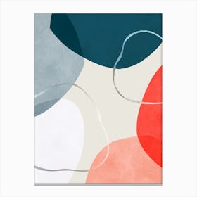 Expressive watercolor shapes 5 Canvas Print