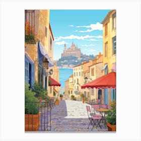 Marseille France 6 Illustration Canvas Print