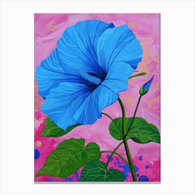 Blue Hibiscus 3 Canvas Print